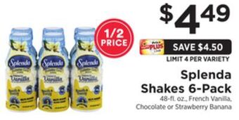 ShopRite Shakes 6-pack offer