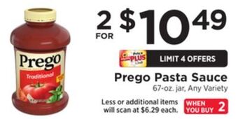 ShopRite Pasta sauce offer
