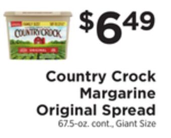 ShopRite Margarine original spread offer