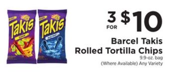 ShopRite Rolled tortilla chips offer