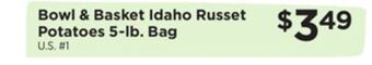 ShopRite Idaho russet potatoes 5-lb. bag offer