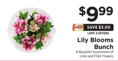 ShopRite Lily blooms bunch offer