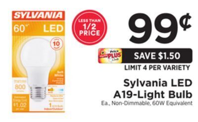 ShopRite Led a19-light bulb offer