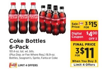 ShopRite Bottles 6-pack offer