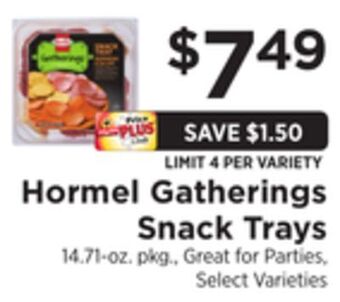 ShopRite Gatherings snack trays offer