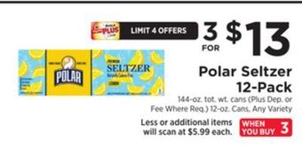 ShopRite Seltzer 12-pack offer