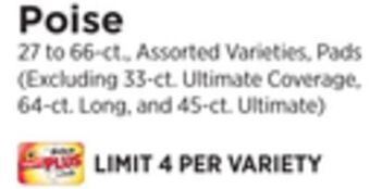 ShopRite Poise offer