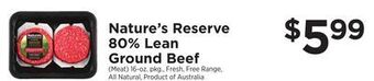 ShopRite 80% lean ground beef offer