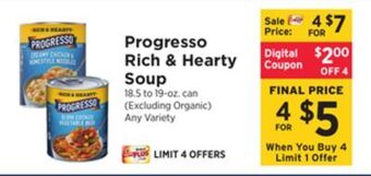 ShopRite Rich & hearty soup offer