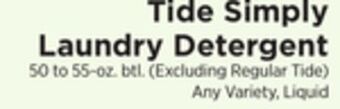 ShopRite Simply laundry detergent offer