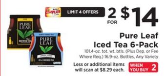 ShopRite Iced tea 6-pack offer