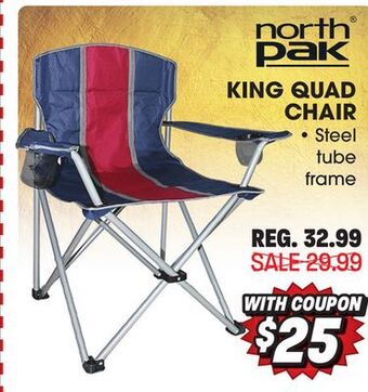 Big 5 North pak king quad chair offer