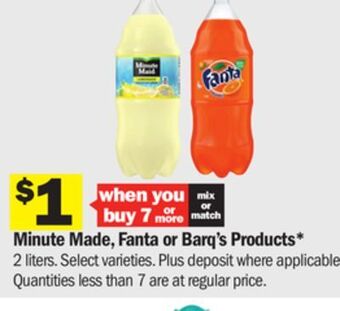 Meijer Minute made, fanta or barq's products offer