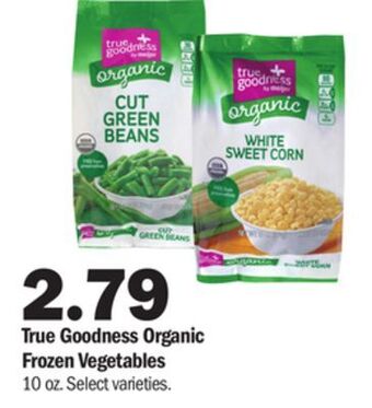 Meijer True goodness organic frozen vegetables offer