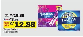 Meijer Tampax products offer