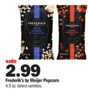 Meijer Frederik's by meijer popcorn offer
