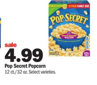 Meijer Pop secret popcorn offer