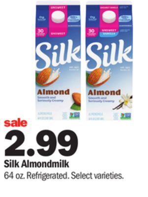 Meijer Silk almondmilk offer