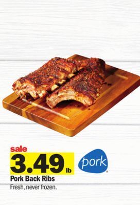 Meijer Pork back ribs offer