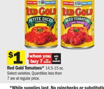 Meijer Red gold tomatoes offer