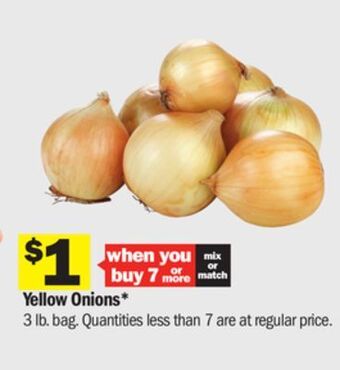 Meijer Yellow onions offer