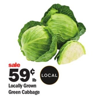 Meijer Locally grown green cabbage offer