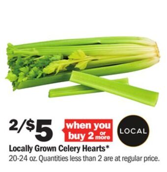 Meijer Locally grown celery hearts offer