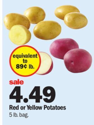 Meijer Red or yellow potatoes offer