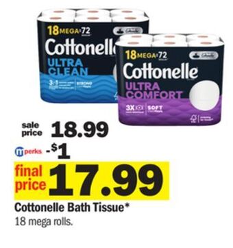 Meijer Cottonelle bath tissue offer