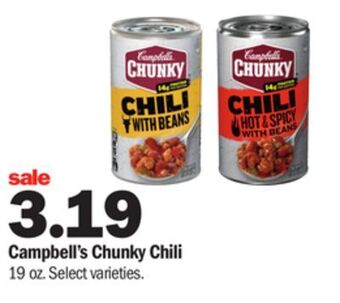 Meijer Campbell's chunky chili offer