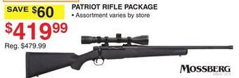 Dunham's Sports Mossberg patriot rifle package offer