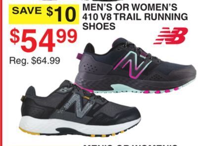 Dunham's Sports Nb men's or women's 410 v8 trail running shoes offer