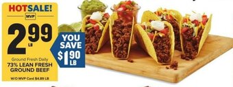 Food Lion Ground Fresh Daily 73% LEAN FRESH GROUND BEEF offer