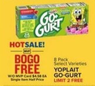 Food Lion YOPLAIT GO-GURT offer