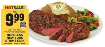 Food Lion BONELESS NEW YORK STRIP STEAK offer