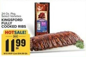 Food Lion KINGSFORD FULLY COOKED RIBS offer