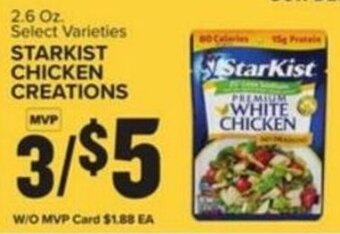 Food Lion STARKIST CHICKEN CREATIONS offer
