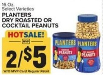 Food Lion PLANTERS DRY ROASTED OR COCKTAIL PEANUTS offer