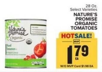 Food Lion NATURE'S PROMISE ORGANIC TOMATOES offer