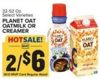 Food Lion PLANET OAT OATMILK OR CREAMER offer