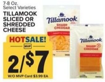 Food Lion TILLAMOOK SLICED OR SHREDDED CHEESE offer