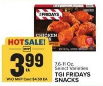 Food Lion TGI FRIDAYS SNACKS offer
