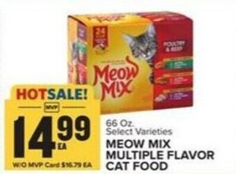 Food Lion MEOW MIX MULTIPLE FLAVOR CAT FOOD offer