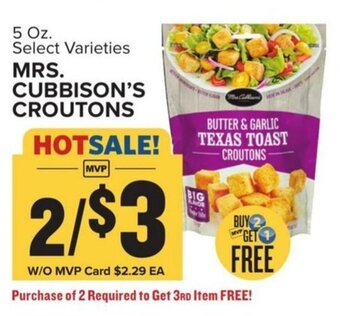 Food Lion MRS. CUBBISON'S CROUTONS offer