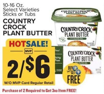 Food Lion COUNTRY CROCK PLANT BUTTER offer