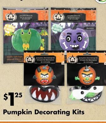 Dollar Tree Pumpkin decorating kits offer