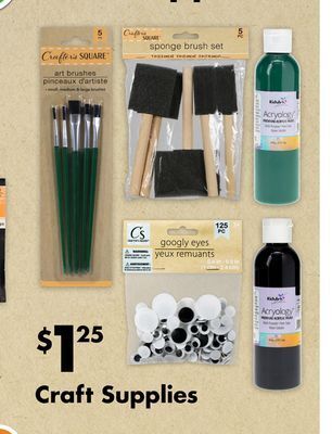 Dollar Tree Craft supplies offer