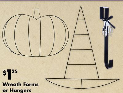 Dollar Tree Wreath forms or hangers offer
