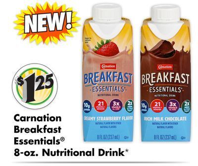 Dollar Tree Carnation breakfast essentials nutritional drink offer