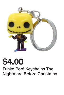 Five Below Funko pop! keychains the nightmare before christmas offer